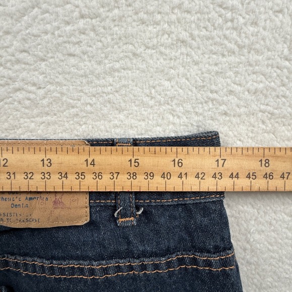 Vintage Genes‎ 1891 Lived In Denim Jeans Mens W34 L32 Dark Wash Slim Fit - Picture 7 of 7